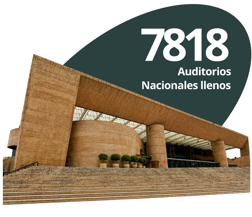 7,818 Auditorios Nacionales