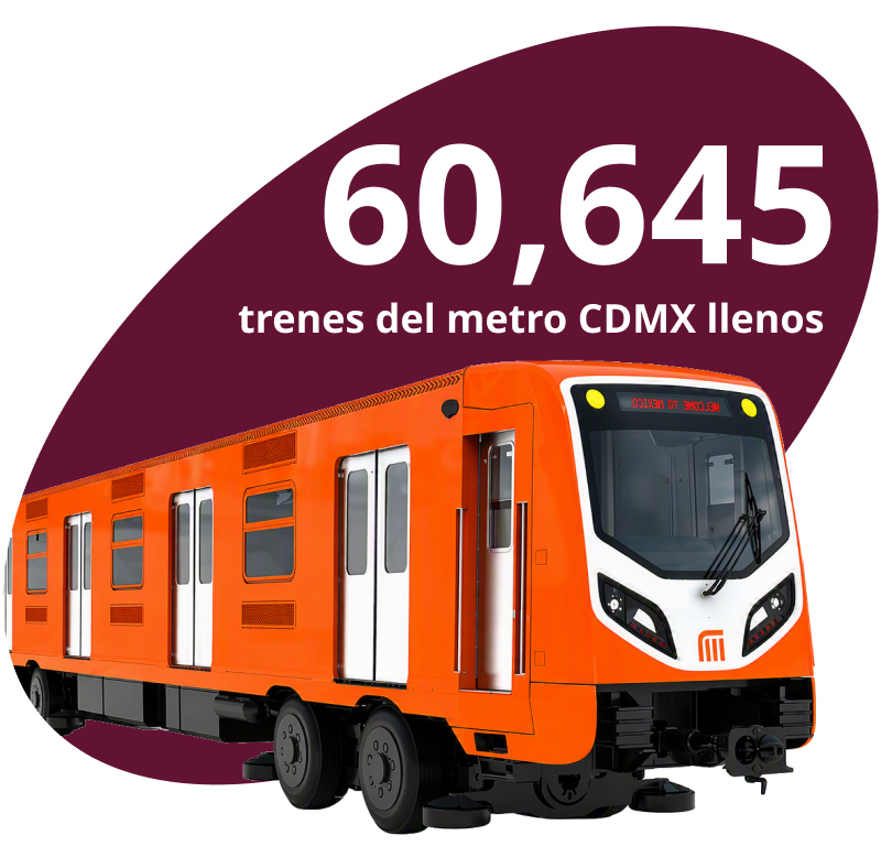 60645 trenes del metro CDMX llenos