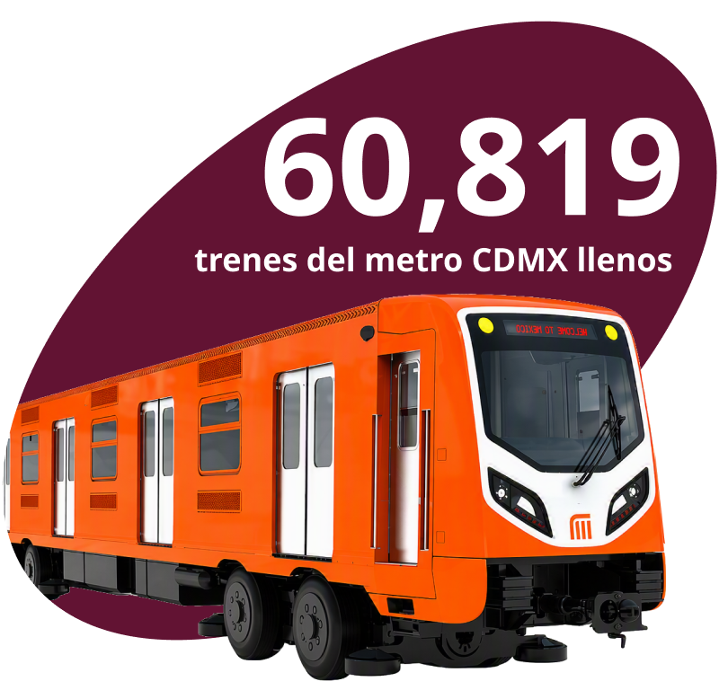 60819 trenes del metro CDMX llenos